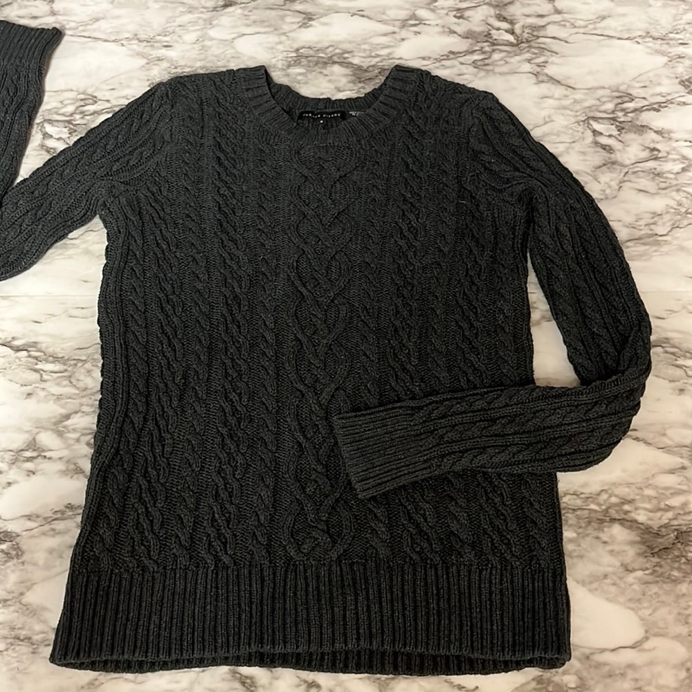 Charcoal Grey Cotton Sweater